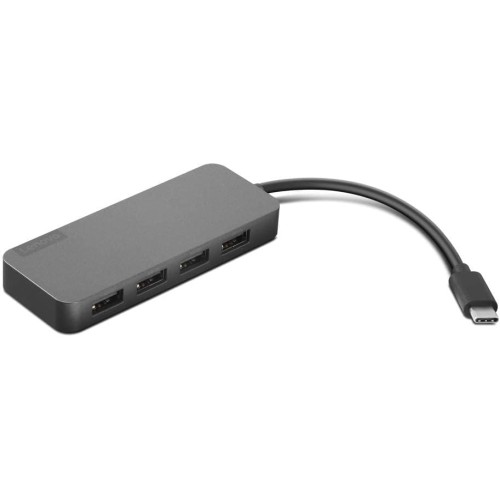 LENOVO USB-C 4 PORT USB A HUB - GX90X21431 | Portable Design, Plug And Play LENOVO USB-C 4 PORT USB A HUB - GX90X21431 | Portable Design, Plug And Play
