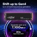 CRUCIAL P310 2TB PCIe Gen4 NVMe 2280 M.2 SSD - Speeds 7100MB/s Read, 6000MB/s Write  - CT2000P310SSD8