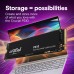 CRUCIAL P310 2TB PCIe Gen4 NVMe 2280 M.2 SSD - Speeds 7100MB/s Read, 6000MB/s Write  - CT2000P310SSD8