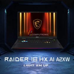MSI RAIDER 18 HX AI A2XWJG  9S7-182462-058 | Intel Core Ultra 9 285HX, 64GB RAM, 2TB SSD, 18