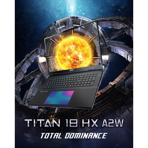 MSI TITAN 18 HX  A2WJ 9S7-182411-1082 | Intel Core Ultra 9 290HX Plus, 64GB RAM, 2TB SSD, 18