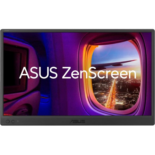 ASUS ZENSCREEN MB169CK | Portable USB Monitor- 16 inch (15.6 inch viewable), Full HD, IPS, dual USB Type-C, Flicker Free, Blue Light Filter, Anti-glare surface, 360° kickstand