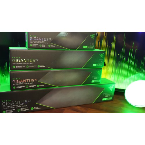 RAZER GIGANTUS V2-LARGE--Soft Gaming Mouse Mat, Textured micro weave cloth surface, Anti Slip Rubber Base , Large (450x400)mm