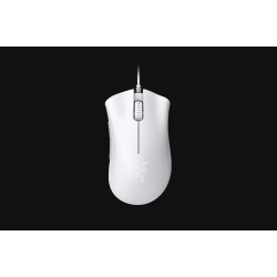 RAZER DEATHADDER ESSENTIAL - RZ01-03850200-R3M1 | White Edition Ergonomic Wired Gaming Mouse, True 6400 DPI Optical Sensor, 5 Programmable Buttons