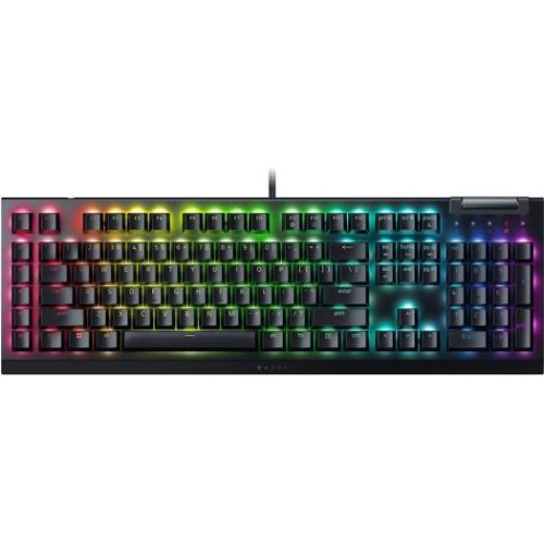 RAZER BLACKWIDOW V4 X - RZ03-04703500-R391 | Mechanical Gaming Keyboard, Razer Green Switches Tactile And Clicky, 6 Dedicated Macro Keys, Multi Function Roller and Secondary Media Keys