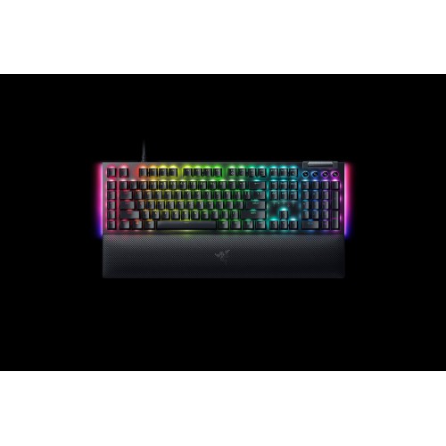 RAZER BLACKWIDOW V4 - RZ03-04690100-R3M1 | Mechanical Gaming Keyboard, Razer Green Switches Tactile And Clicky, 6 Dedicated Macro Keys, Multi Function Roller and 4 Media Keys