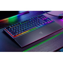 RAZER ORNATA V3 TENKEYLESS - RZ03-04880100-R3M1 | Compact Low Profile Gaming Keyboard, Razer Mecha-Membrane Switches, UV-Coated Keycaps, Magnetic Soft-Touch Wrist Rest