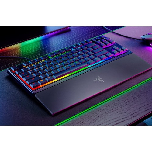 RAZER ORNATA V3 TENKEYLESS - RZ03-04880100-R3M1 | Compact Low Profile Gaming Keyboard, Razer Mecha-Membrane Switches, UV-Coated Keycaps, Magnetic Soft-Touch Wrist Rest